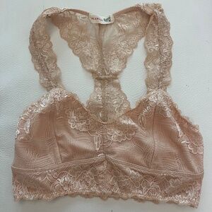 Flawless Lace Bralette Nude Beige - Size S